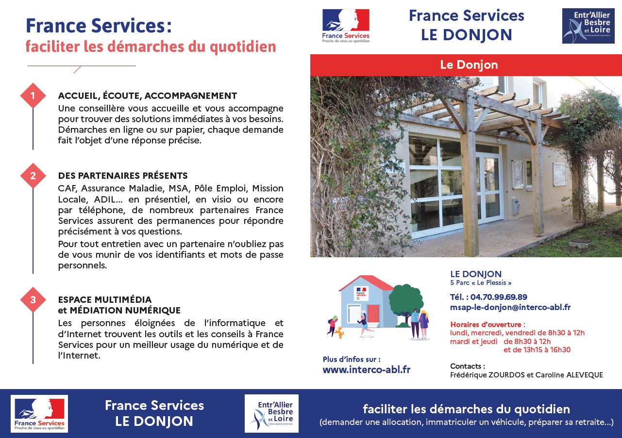 FRANCE SERVICES LE DONJON (anciennement MSAP)